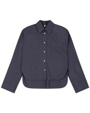 10Days Cropped Shirt - Blauw
