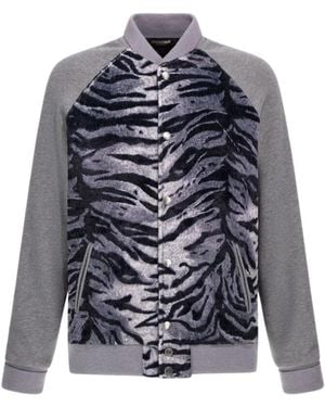 Roberto Cavalli Bomber Jackets - Blue