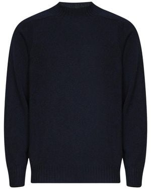 D4.0 Pullover Aus Schurwolle - Blau