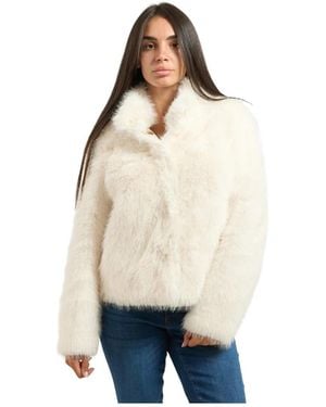 Yes-Zee Faux Fur & Shearling Jackets - Natural