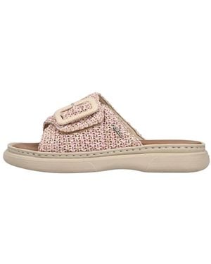 Rieker Geflochtener Textil-Slide - Pink