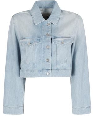 Dondup Jassen ,Blauw ,Denim Giubbino Regular