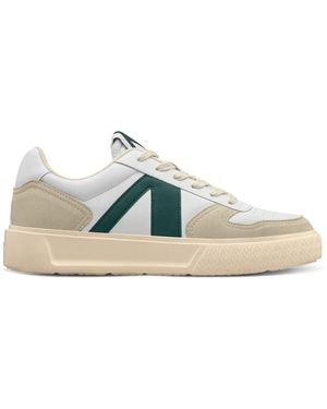 ARKK Copenhagen Weißer Benzin Sneaker Uncover Academy Blau