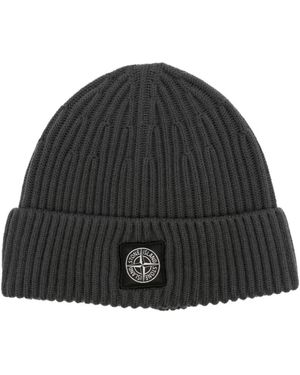 Stone Island Beanies - Zwart