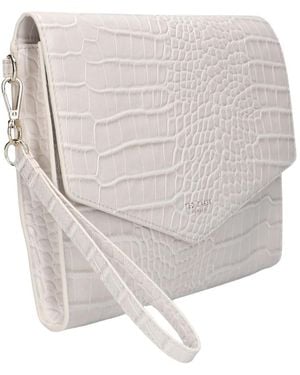 Ted Baker Tassen ,Wesslie Clutch - Wit
