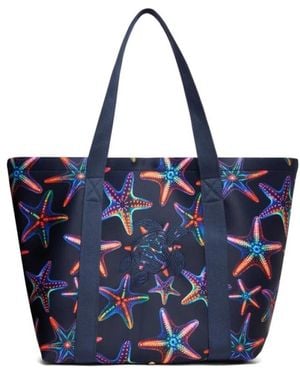 Vilebrequin Disco Stars -Strandtasche Aus Neopren - Blau