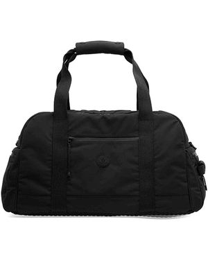 Moncler black fabric designer weekend bag