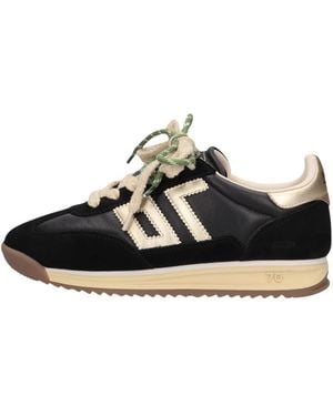Back70 Schoenen ,Zwart ,Leer Back 70 Sneakers Jogger Zwart