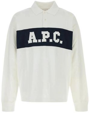A.P.C. Tops ,Wit ,Katoen Polo Alexis