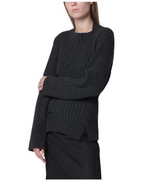 Victoria Beckham Rippstrickpullover - Schwarz