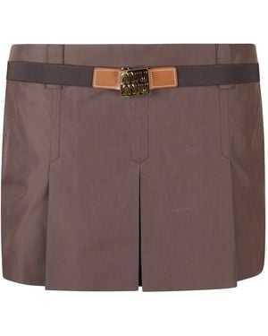 Miu Miu Short Skirts - Marrón