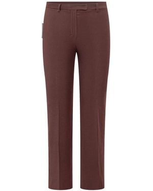 Max Mara Broeken ,Rood ,Katoen Umanita Pant Lungo - Paars
