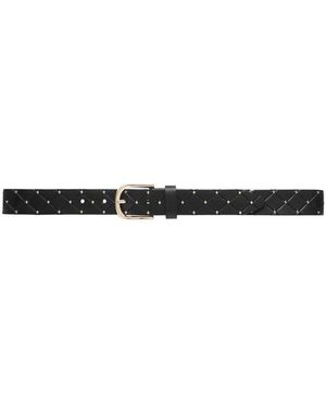 Depeche Stijlvol Zwart/Goud Jeans Riem