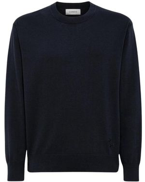 Laneus Round-Neck Knitwear - Blue