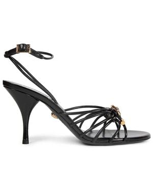 Versace High Heel Sandals - Black