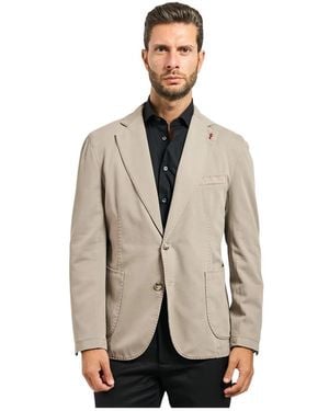 MULISH Klassische Einreiher-Jacke Sand - Natur