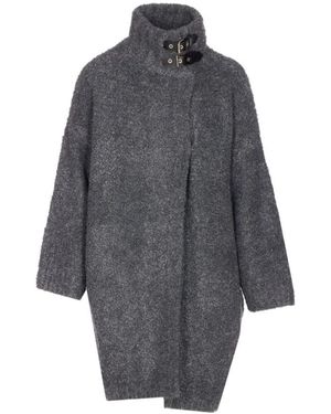Liu Jo Single-Breasted Coats - Grey