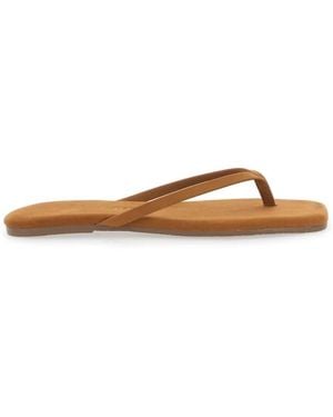 TKEES Schoenen ,Suède Square Toe Lily Suede - Bruin