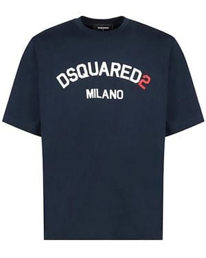 DSquared² Tops ,Blauw ,T-Shirts