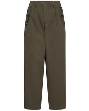 Mos Mosh Straight Trousers - Green