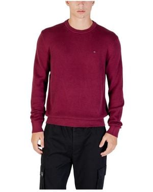 Tommy Hilfiger Slim Essential Sweater - Rot