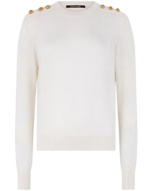 Roberto Cavalli Round-Neck Knitwear - Blanco