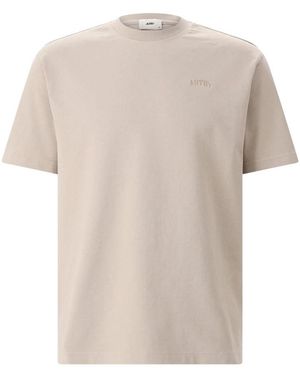 Autry Tops ,Bruin ,Katoen T-Shirts - Naturel