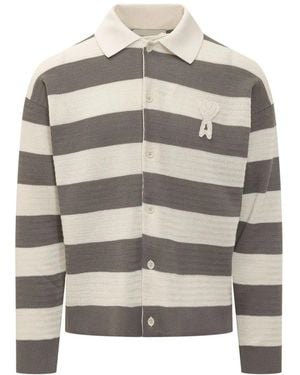 Ami Paris De Coeur Cardigan - Grijs