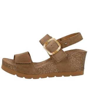 Panama Jack Wedges - Marron