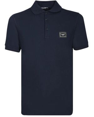Dolce & Gabbana Polo Shirts - Blue
