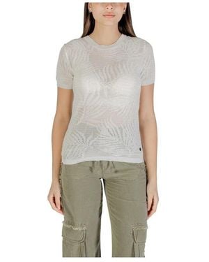 Desigual Round-Neck Knitwear - Gray