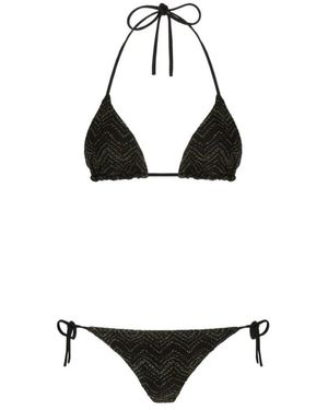 Missoni Badmode ,Zwart ,Zwart Lace-Up Strandkleding