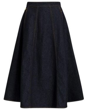 Alberta Ferretti Denim Skirts - Blue