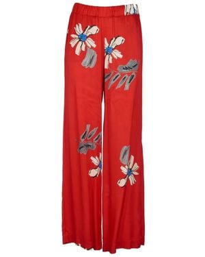 Ottod'Ame Wide Trousers - Rosso