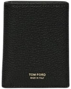 Tom Ford Accessoires ,Zwart ,Luxe Kaarthouder