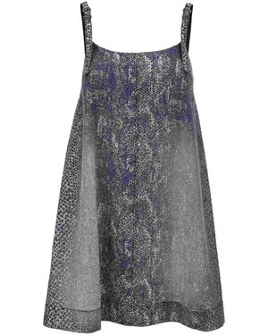 Versace Jeans Couture Summer dresses,glitter abstract mini kleid - Grau
