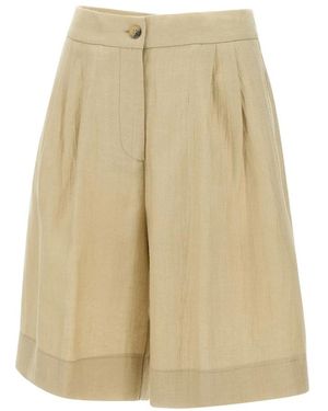Kaos Korte Broeken ,Linnen Linnen Damesshorts Touwkleur - Naturel
