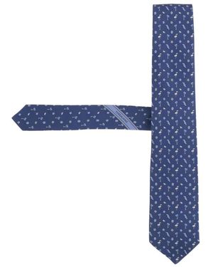 Ferragamo Salvatore Stropdas - Blauw