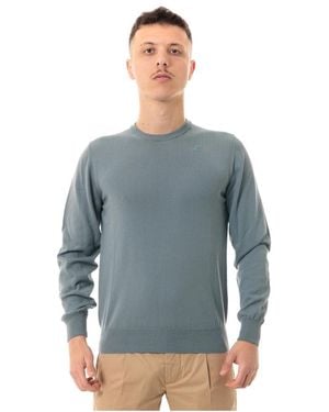 K-Way Round-Neck Knitwear - Blu