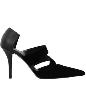 Balmain Schoenen ,Zwart ,Leer Leren Schoenen Met Hak