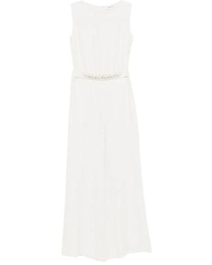 P.A.R.O.S.H. Mouwloze Jumpsuit - Wit