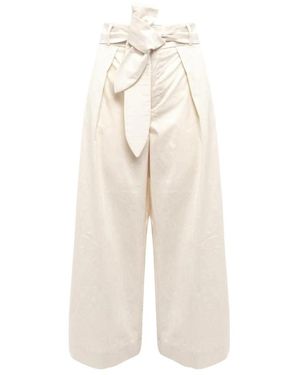 Alpha Studio Wide Trousers - Neutro