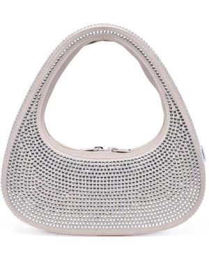 Coperni Strass Baguette Handtas Met Ritssluiting - Grijs