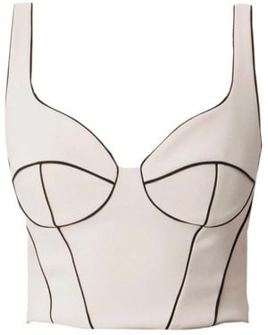 Elisabetta Franchi Sleeveless Tops - Neutro