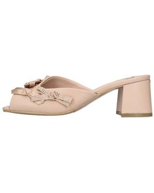 Liu Jo Heeled Mules - Rose