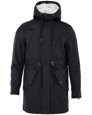 Moose Knuckles Giubbino Parka Con Coulisse - Blauw