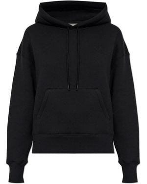 Ami Paris Hoodies & Sweatvesten ,Zwart ,Katoen Katoenen Hoodie
