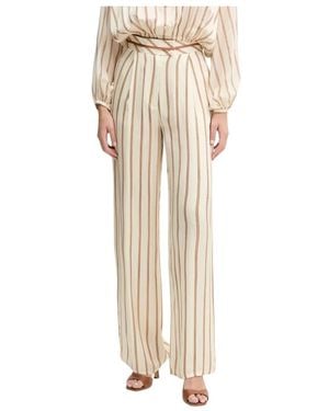 SIMONA CORSELLINI Wide Trousers - Neutro