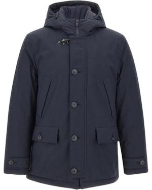 Fay Jassen ,Blauw ,Polyester Short Parka