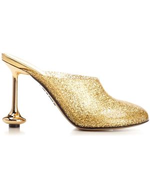 Loewe Heeled Mules - Metallizzato